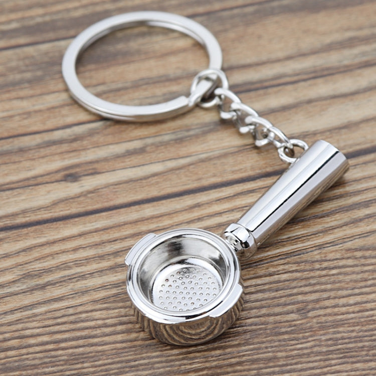 Mini Metal Keychain Coffee Utensils Decorative Pendant, Powder Hammer Silver, Powder Hammer Black, Spoon Silver, Spoon Black, Handle Silver, Handle Black, Coffee Cup Black, Coffee Cup Rose Gold, Moka Pot Black, Moka Pot Silver, Gooseneck Pot Black     ...