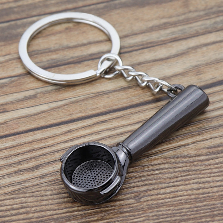 Mini Metal Keychain Coffee Utensils Decorative Pendant, Powder Hammer Silver, Powder Hammer Black, Spoon Silver, Spoon Black, Handle Silver, Handle Black, Coffee Cup Black, Coffee Cup Rose Gold, Moka Pot Black, Moka Pot Silver, Gooseneck Pot Black     ...