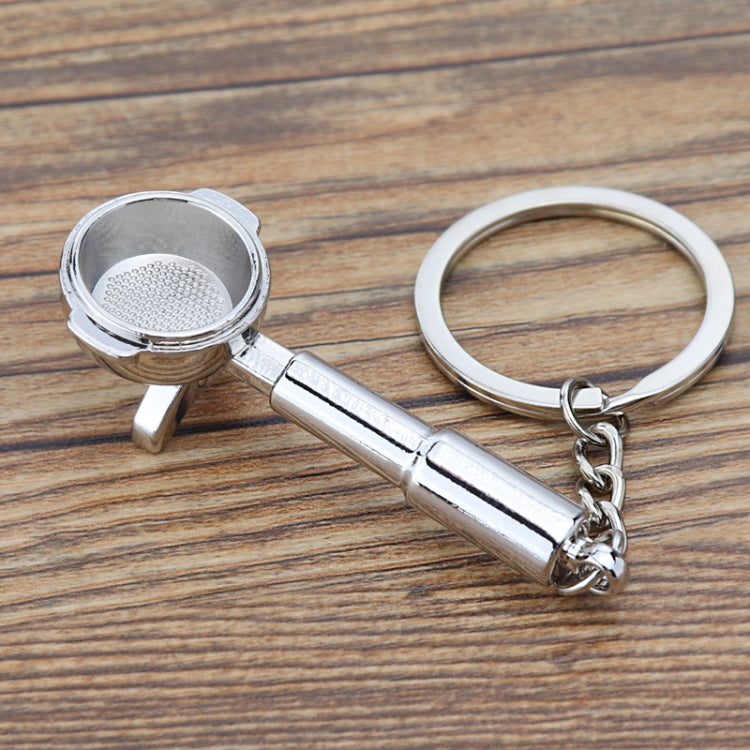Mini Metal Keychain Coffee Utensils Decorative Pendant, Powder Hammer Silver, Powder Hammer Black, Spoon Silver, Spoon Black, Handle Silver, Handle Black, Coffee Cup Black, Coffee Cup Rose Gold, Moka Pot Black, Moka Pot Silver, Gooseneck Pot Black     ...