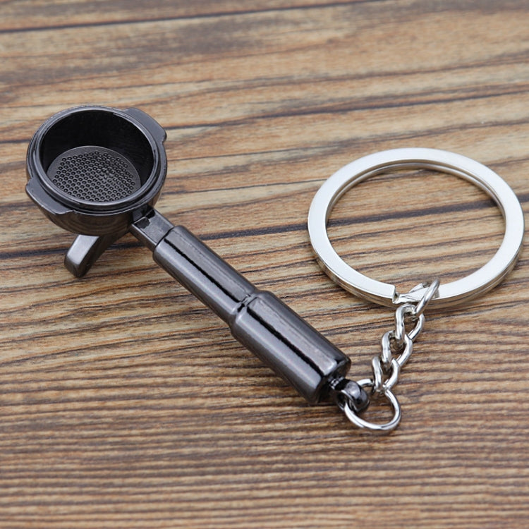 Mini Metal Keychain Coffee Utensils Decorative Pendant, Powder Hammer Silver, Powder Hammer Black, Spoon Silver, Spoon Black, Handle Silver, Handle Black, Coffee Cup Black, Coffee Cup Rose Gold, Moka Pot Black, Moka Pot Silver, Gooseneck Pot Black     ...