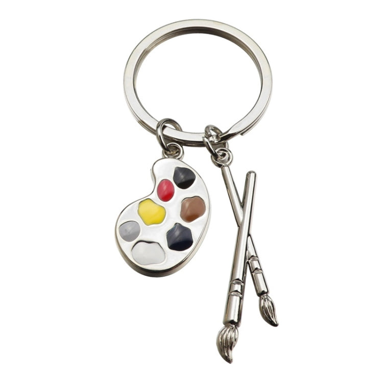 Mini Metal Drawing Board Keychain Bookbag Decorative Pendant, Gold, Silver