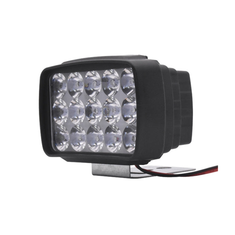 15W Electric Motorcycle External Strong LED Headlight, With Screws, With Screws + Pipe Clamps, With Screws + Pipe Clamps + Switch + 2m Extension Cord
