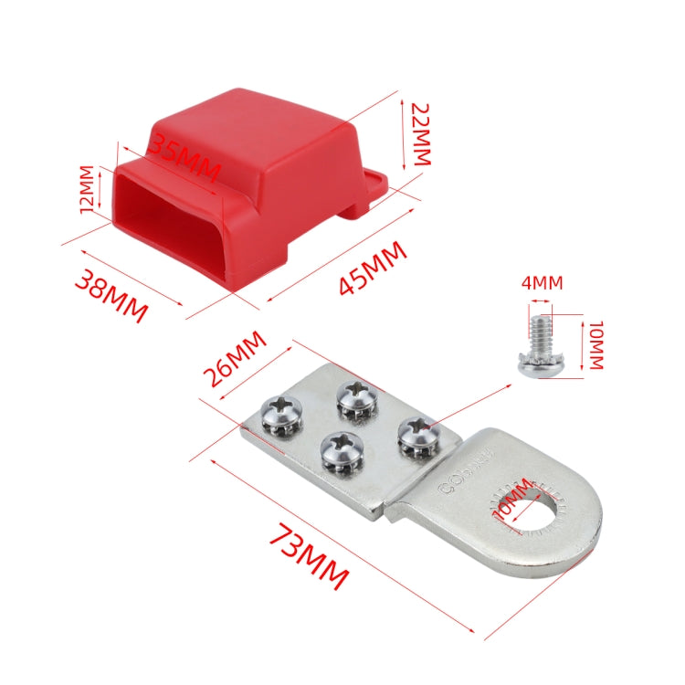 RV Yacht Industrial Distribution Box Copper Battery Terminal, One, Two With Terminal