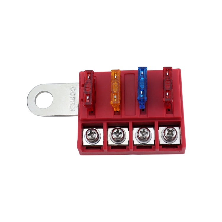 4-way RV Yacht Flame Retardant Waterproof Battery Terminal Fuse Block, One, Two