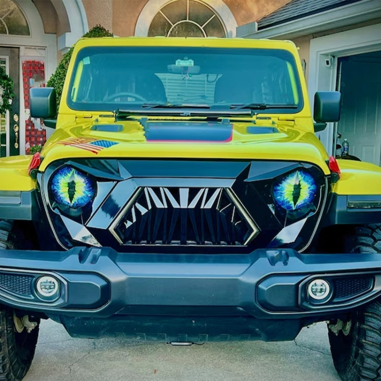 1pair Beast Eyes Headlight Decorative Stickers Off-Road Vehicle Front Lights Stereo Decals, 1, 2, 3, 4, 5, 6, 7, 8, 9, 25, 28, 29, 30, 31