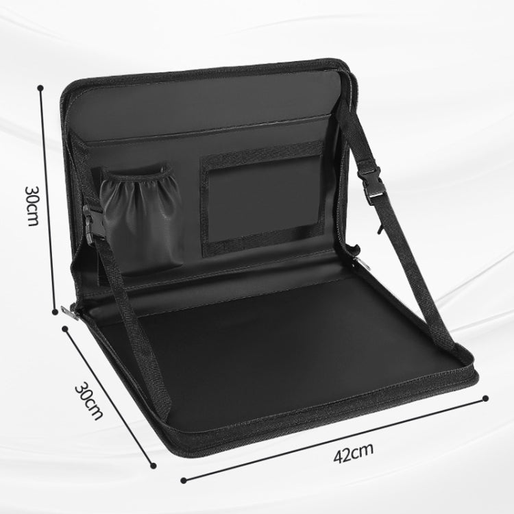 Multifunctional Car Steering Wheel Dining Table Car Seatback Hanging Foldable Storage Bag