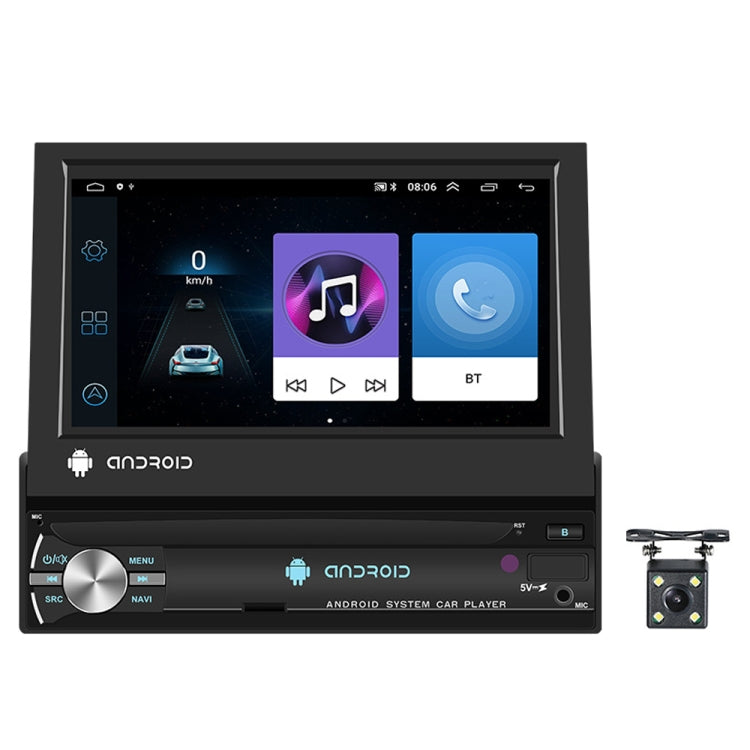 7-Inch Single Din Android 10.0 Carplay Screen With GPS Navigation/Bluetooth/Mirror Link/DVR Input, Standard Edition 1+32G, Standard Edition 2+64G, With 4-light Camera 1+32G, With 4-light Camera 2+64G, With 12-light Camera 1+32G, With 12-light Camera 2+64G