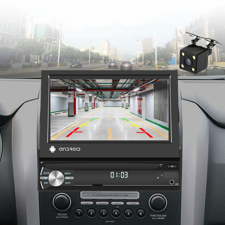 7-Inch Single Din Android 10.0 Carplay Screen With GPS Navigation/Bluetooth/Mirror Link/DVR Input, Standard Edition 1+32G, Standard Edition 2+64G, With 4-light Camera 1+32G, With 4-light Camera 2+64G, With 12-light Camera 1+32G, With 12-light Camera 2+64G