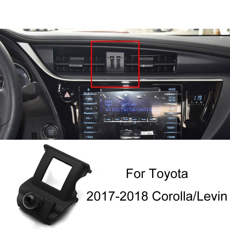 For Toyota Car Air Outlet Phone Holder Base, 05-09 Reiz Left Driving, 06-11 Camry Left Driving, 07-11 Tundra Left Driving, 07-13 Corolla Left Driving, 07-17 Land Cruiser For Left & Right, 09-12 RAV4 Left Driving, 09-14 Highlander Left Driving          ...
