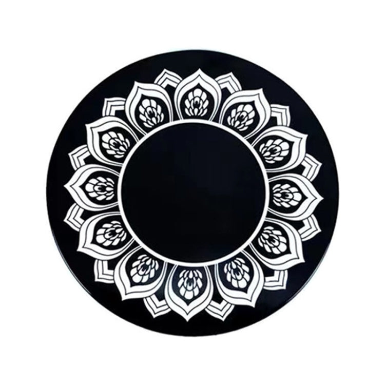 Vehicle Round Strong Sticky Non-slip PU Mat, 12cm, 12cm Lotus