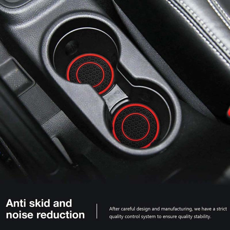 2pcs / Set Universal Car Center Control Anti-Slip Dustproof Coasters