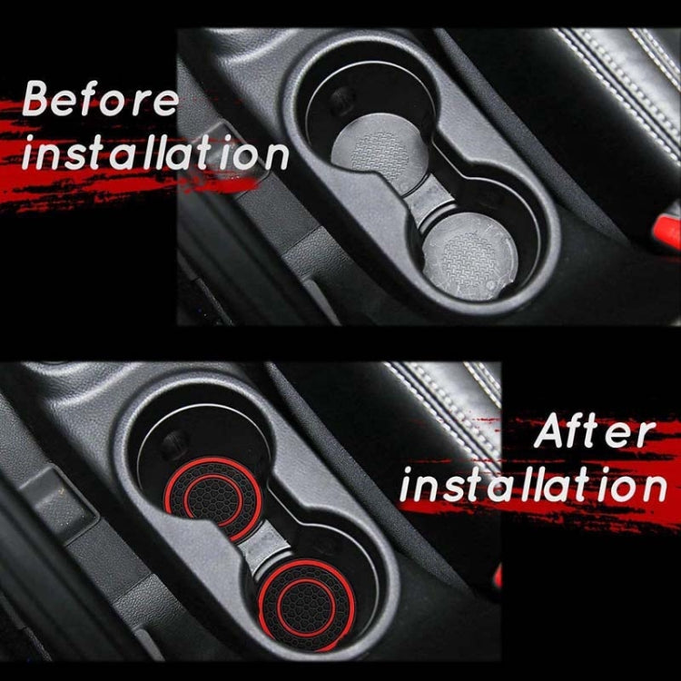 2pcs / Set Universal Car Center Control Anti-Slip Dustproof Coasters