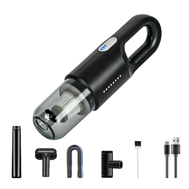 Wireless Car-mounted High-power Suction Handheld Vacuum Cleaner, White 7.4V, White Two-speed Adjustment 11.1V, Black 7.4V, Black Two-speed Adjustment 11.1V