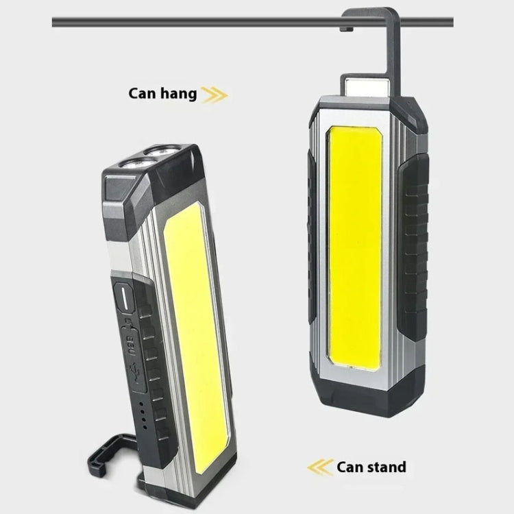 Flat Work Light LED Work Auto Repair Light USB Rechargeable Repair Light With Magnetic Attachment, KXK586