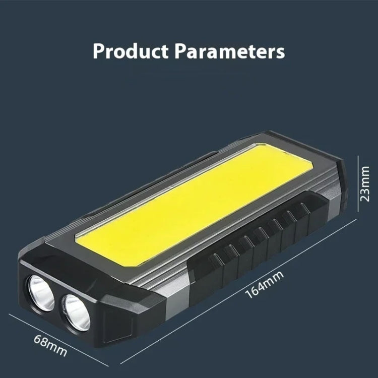 Flat Work Light LED Work Auto Repair Light USB Rechargeable Repair Light With Magnetic Attachment, KXK586