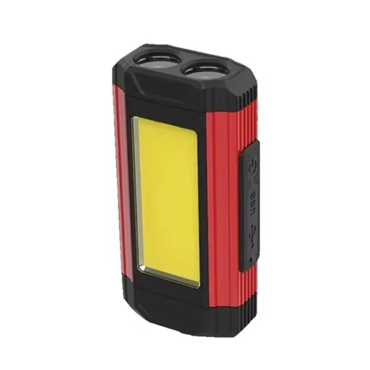 E-SMARTER K011 USB Rechargeable Repair Light With Magnet COB Strong Light Flashlight, A Foldable Red, A Foldable Silver, B Simple Red, B Simple Silver