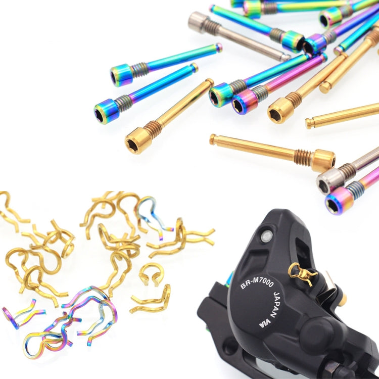 Mountain Road Bicycle Titanium Alloy Retaining Spring, Pin + Circlip Colorful, Pin + Circlip Gold, Pin + Circlip Titanium, Steel Circlip Colorful, Steel Circlip Gold, Steel Circlip Titanium