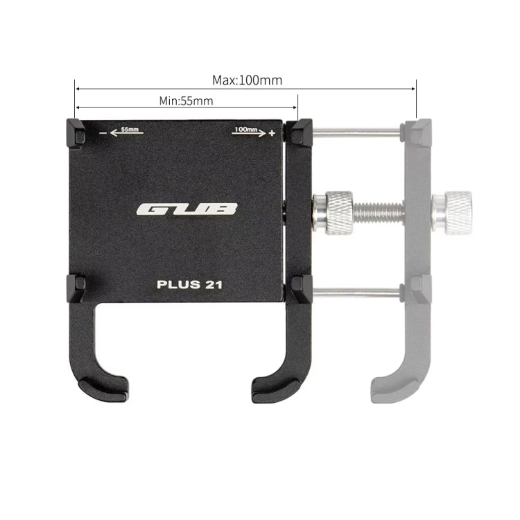 GUB PLUS21 Bicycle Mobile Phone Holder Motorcycle 360 Degree Rotating Mount, PLUS21