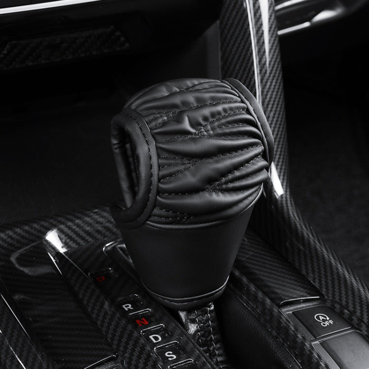 Car Universal Leather Gear Sleeve Breathable Gearshift Cover, T Type Black, T Type Red With Black Line, T Type Yellow, Manual Gear Black, Manual Gear Red With Black Line, Manual Gear Yellow, Automatic Gear Black, Automatic Gear Red With Black Line     ...