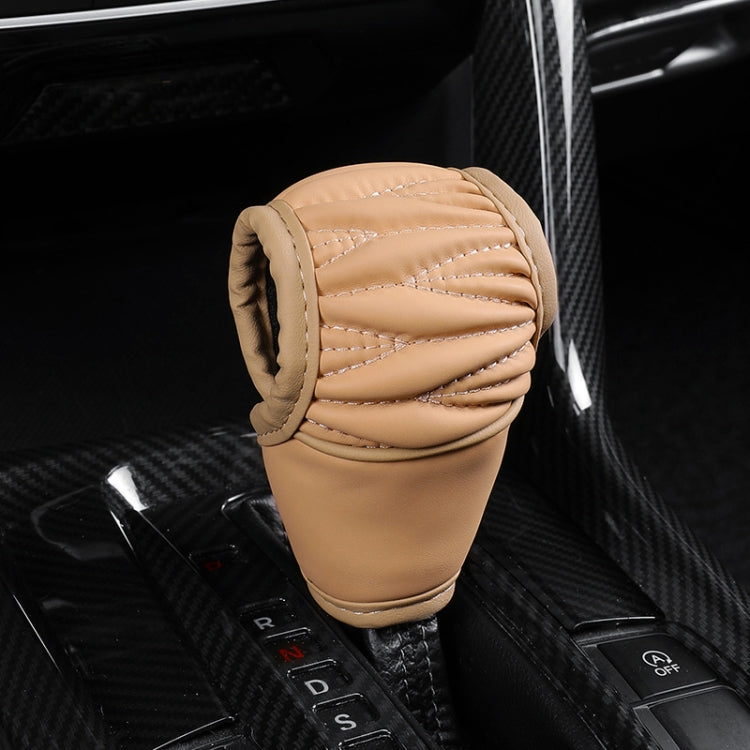 Car Universal Leather Gear Sleeve Breathable Gearshift Cover, T Type Black, T Type Red With Black Line, T Type Yellow, Manual Gear Black, Manual Gear Red With Black Line, Manual Gear Yellow, Automatic Gear Black, Automatic Gear Red With Black Line     ...