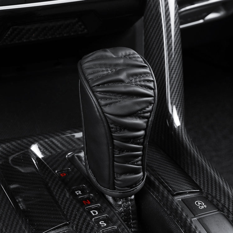 Car Universal Leather Gear Sleeve Breathable Gearshift Cover, T Type Black, T Type Red With Black Line, T Type Yellow, Manual Gear Black, Manual Gear Red With Black Line, Manual Gear Yellow, Automatic Gear Black, Automatic Gear Red With Black Line     ...