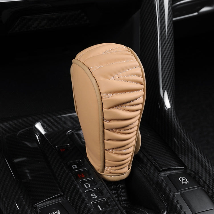 Car Universal Leather Gear Sleeve Breathable Gearshift Cover, T Type Black, T Type Red With Black Line, T Type Yellow, Manual Gear Black, Manual Gear Red With Black Line, Manual Gear Yellow, Automatic Gear Black, Automatic Gear Red With Black Line     ...