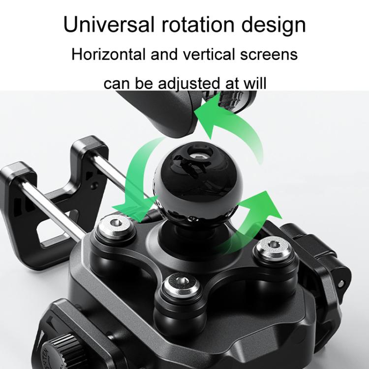Kewig M33-C2 Outdoor Motorcycle Bike Riding Anti-Theft Shock Absorbing Cell Phone Holder, M33-C2