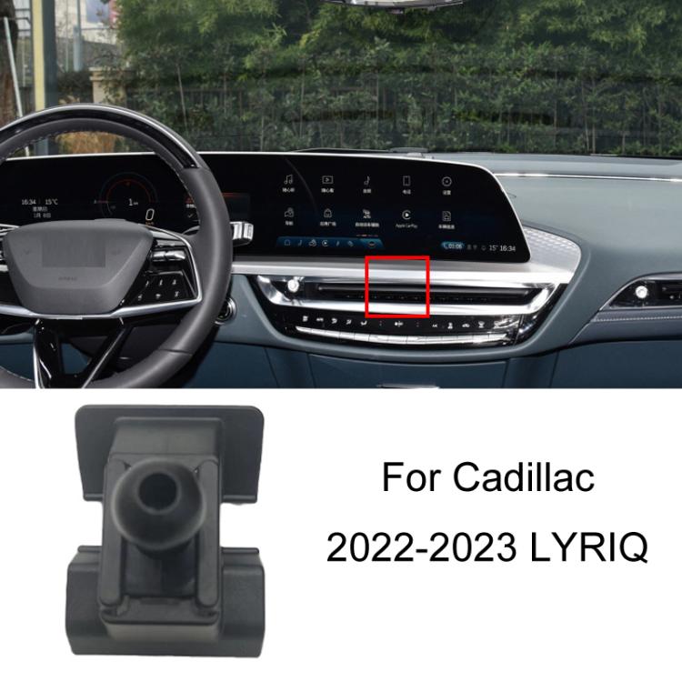 For Cadillac Left Driving Car Special Mobile Phone Navigation Bracket Base, 10-15 SRX, 13-19 ATS-L Sticky Type, 14-17 ATS, 14-22 XTS, 16-22 CT6, 16-23 XT5+XT6, 18-22 CT5, 18-23 XT4, 20-23 CT4, 22-23 LYRIQ