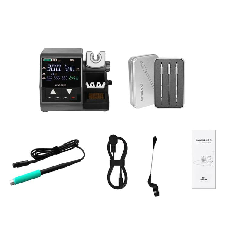 Precision Soldering Station 400W High Power Soldering Iron, SUGON T61+T245 Handle+470 Tips x 3, SUGON T61+T245 Handle+245 Tips x 3, SUGON T61+T245 Handle+470/245 Tips x 6