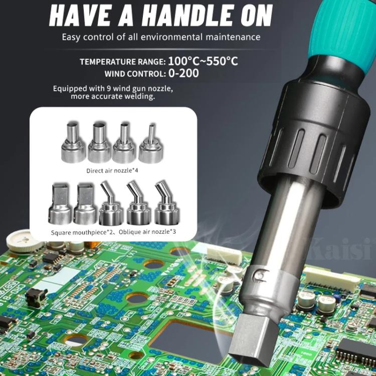 SUGON 8650Pro Curve Hot Air Soldering Station 1300W High Wind Power Maintenance Motherboard CPU Desoldering Station, EU Plug, US Plug