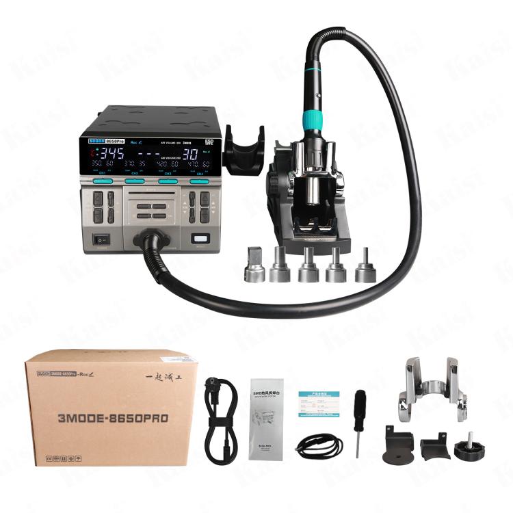SUGON 8650Pro Curve Hot Air Soldering Station 1300W High Wind Power Maintenance Motherboard CPU Desoldering Station, EU Plug, US Plug