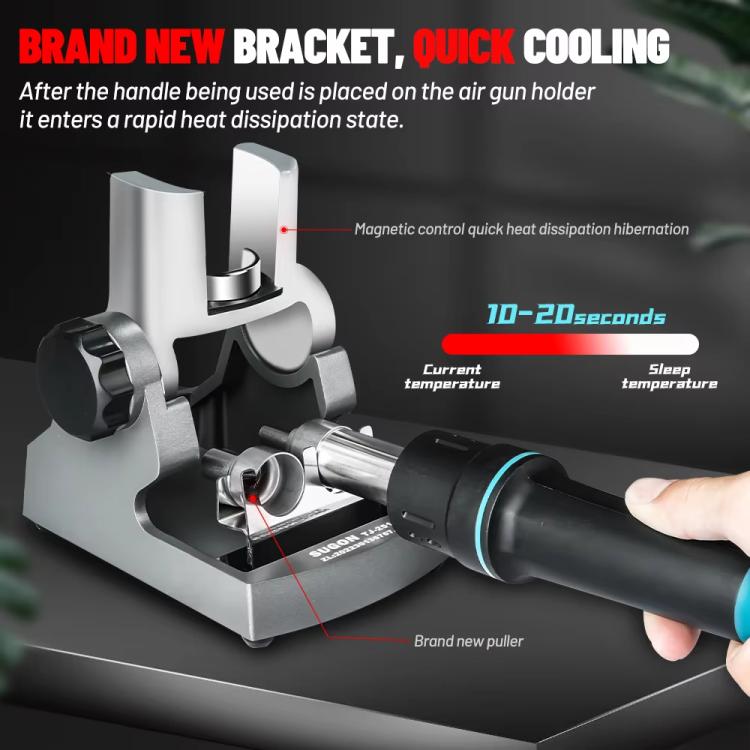 SUGON 8610DX-Pro 1000W Digital Display Hot Air Welding Station Cell Phone Repair Welding, EU Plug, US Plug