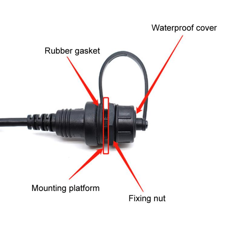 0.3m Male To Female Extension Cable Car Waterproof Wire