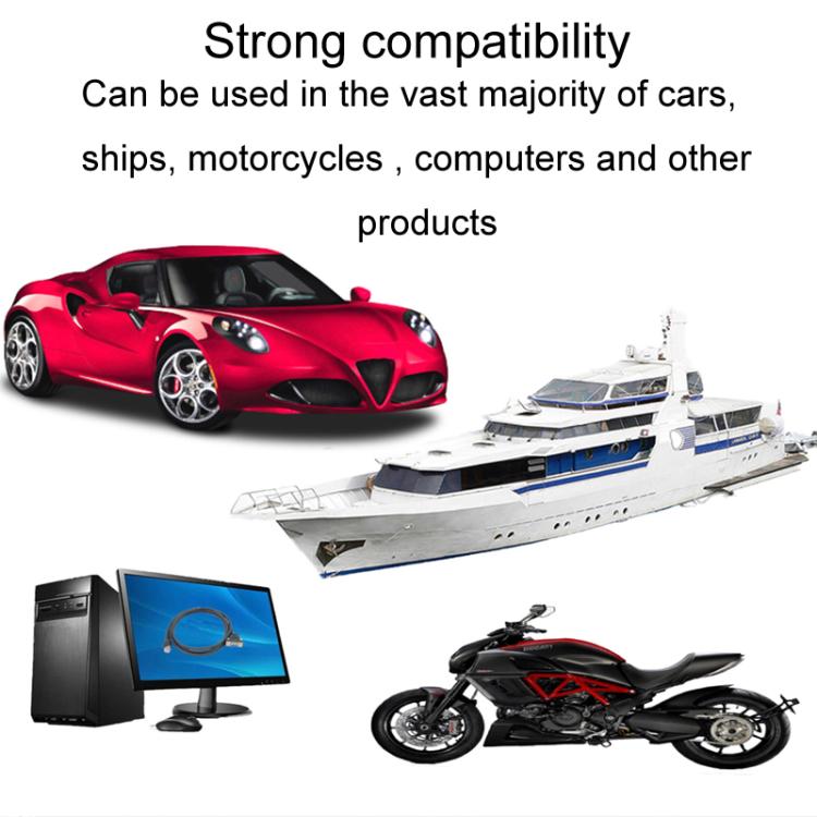 0.3m Male To Female Extension Cable Car Waterproof Wire