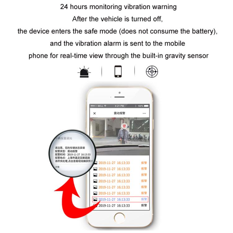 International Version AI Operation 4G Night Vision Remote Monitoring Driving Recorder, Front + Rear, Front + Inside