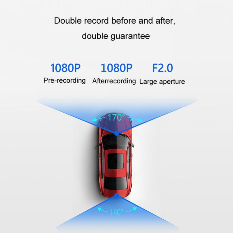 International Version AI Operation 4G Night Vision Remote Monitoring Driving Recorder, Front + Rear, Front + Inside