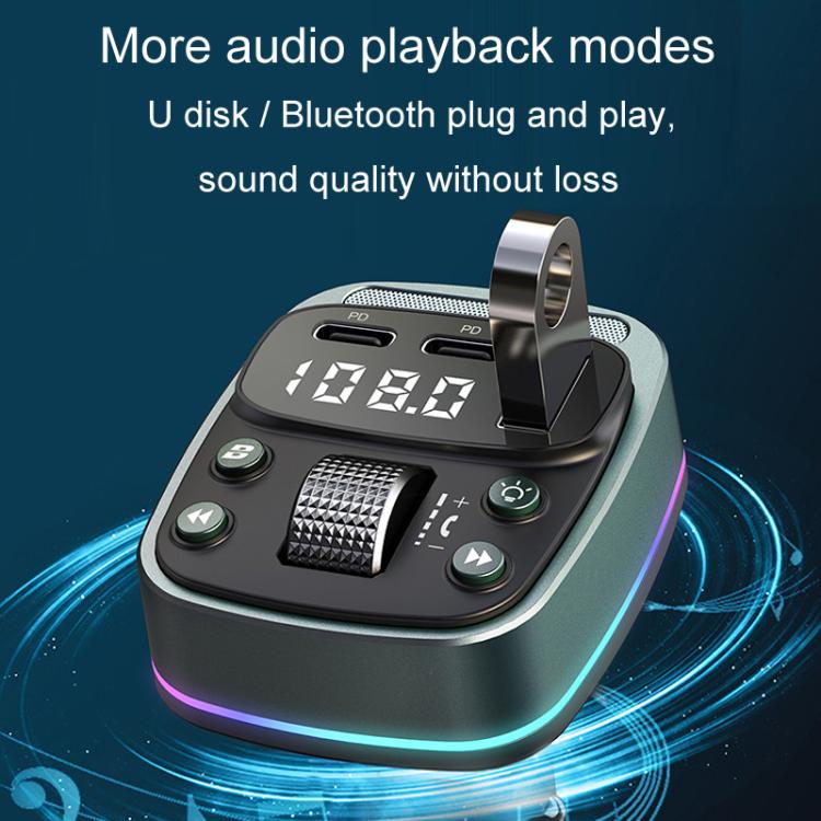 Car Voltage Display Fast Charger Subwoofer MP3 Bluetooth Player, GZ08