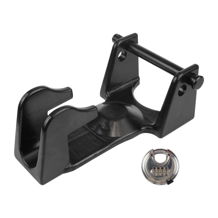 Coupler Gooseneck Hitch Trailer Lock For Heavy Trailer Transporter RV, Black Without Lock, Red Without Lock, Silver Without Lock, Black + Key Lock, Red + Key Lock, Silver + Key Lock, Black + Combination Lock, Red + Combination Lock                     ...