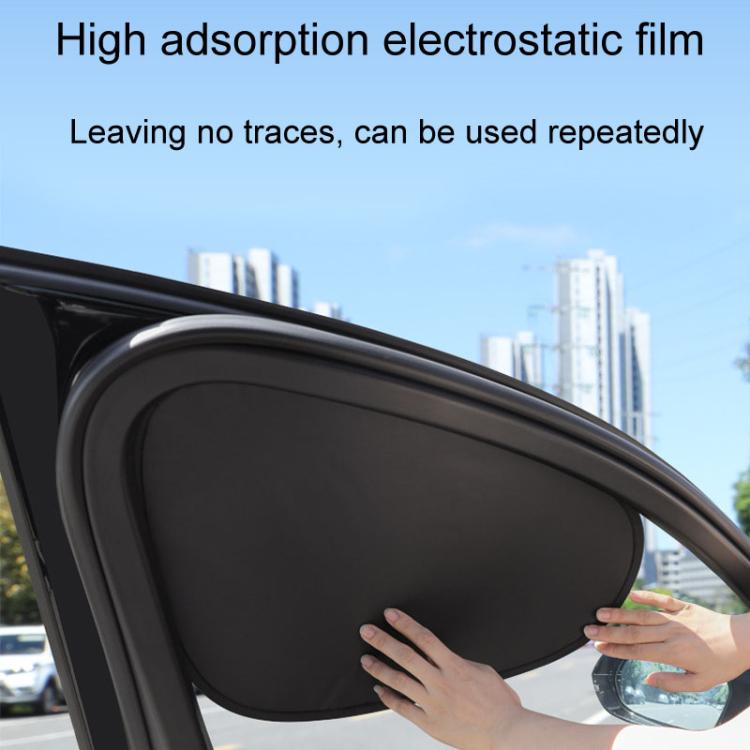 1pair Car Quick Installation Static Film Adsorption Opaque Window Sunshade, Front