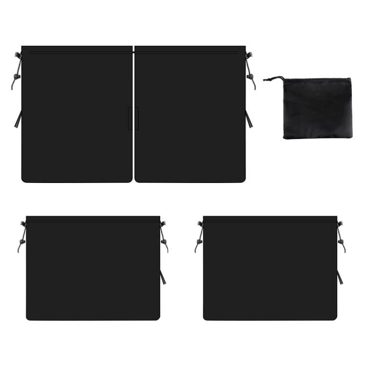 5pcs / Set Car Rear Side Blackout Sunshade Curtains Automobile Privacy Sunshade