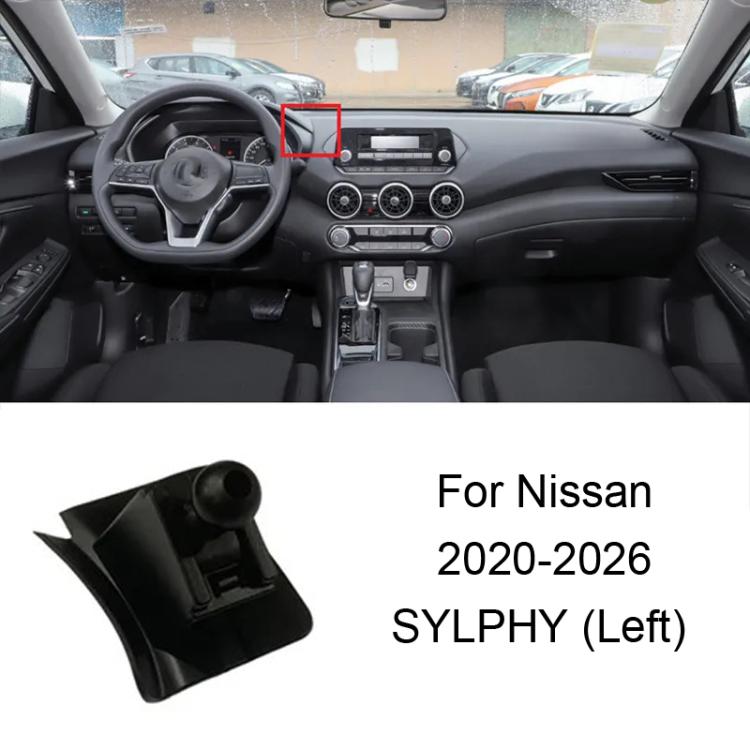 For Nissan Left-Handed Drive Car Mobile Phone Holder Mounting Base, 06-10 TIIDA, 11-24 TIIDA, 06-11 SYLPHY (Screen Modification Available), 06-09 SYLPHY, 12-19 SYLPHY / 20-22 SYLPHY Classic, 20-26 SYLPHY 14Gen, 20-26 SYLPHY (Left), 22 SYLPHY e-POWER   ...