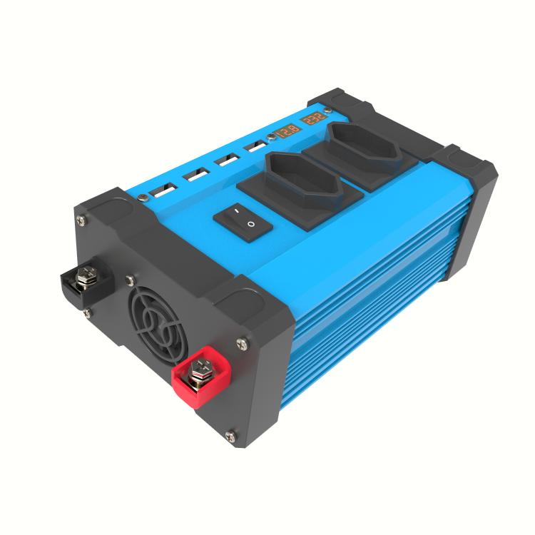 Gurxun 4 USB Ports Digital Display Modified Square Wave Inverter, 300W US Plug 12V To 110V, 500W US Plug 12V To 110V, 300W Brazil Plug 12V To 110V, 500W Brazil Plug 12V To 110V, 300W Brazil Plug 12V To 220V, 500W Brazil Plug 12V To 220V