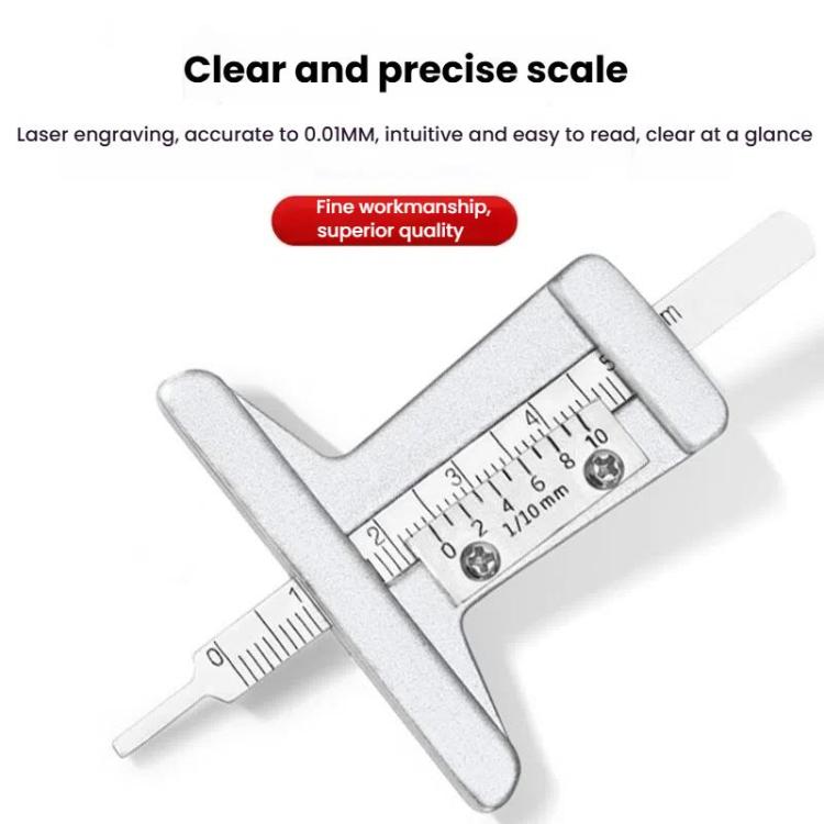 0-50mm Stainless Steel Tire Tread Depth Gauge