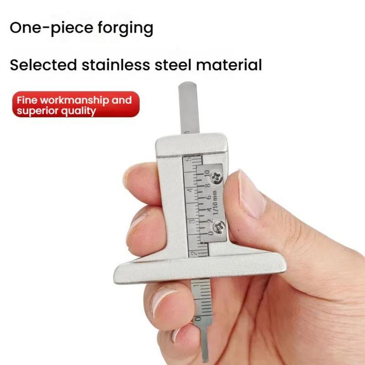 0-50mm Stainless Steel Tire Tread Depth Gauge