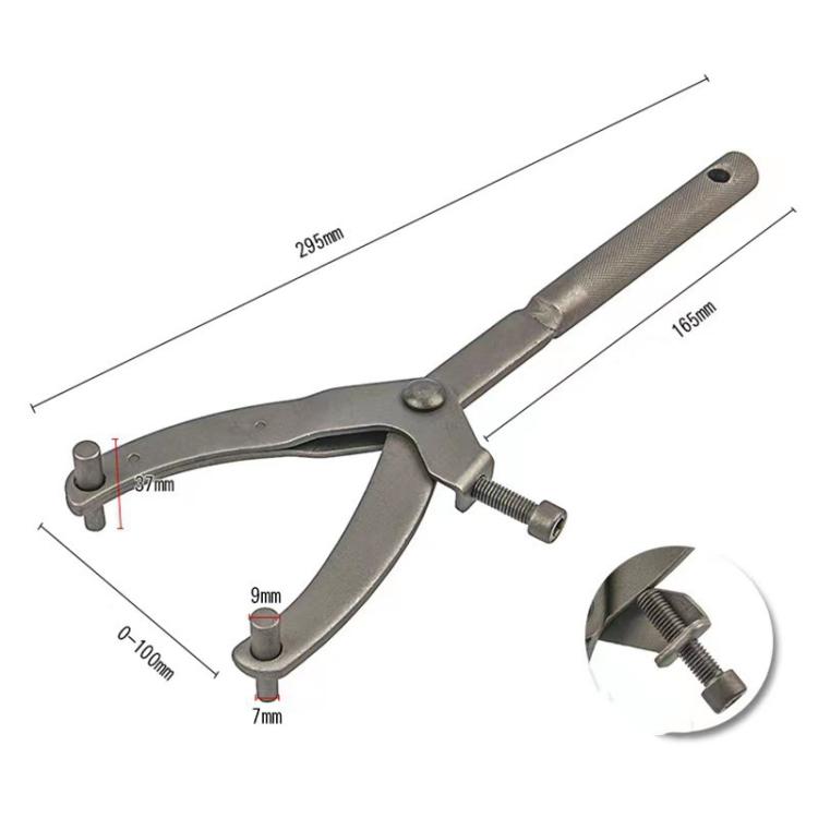 Motorcycle Scooter Flywheel Wrench Belt Pulley Disc Magneto Clutch Removal and Installation Fixing Tool, Y Type