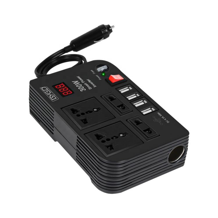 300W Car Inverter DC 12V To AC 220V Car Laptop USB Charging Universal Converter Power Adapter, E8982