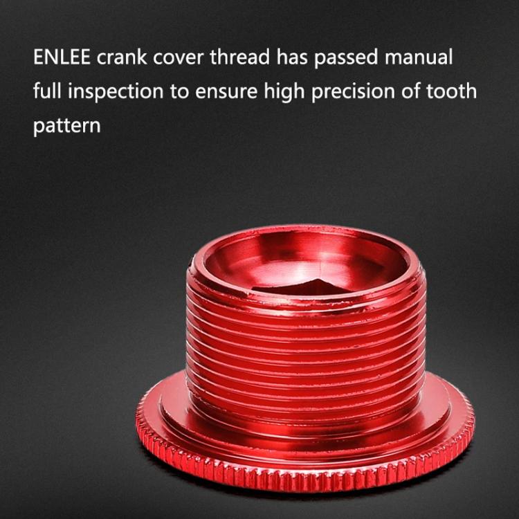 ENLEE Aluminum Bicycle Crank Cover Crank Screws, M18 Black, M18 Red, M18 Blue, M18 Gold, M20 Black, M20 Red, M20 Blue, M20 Gold