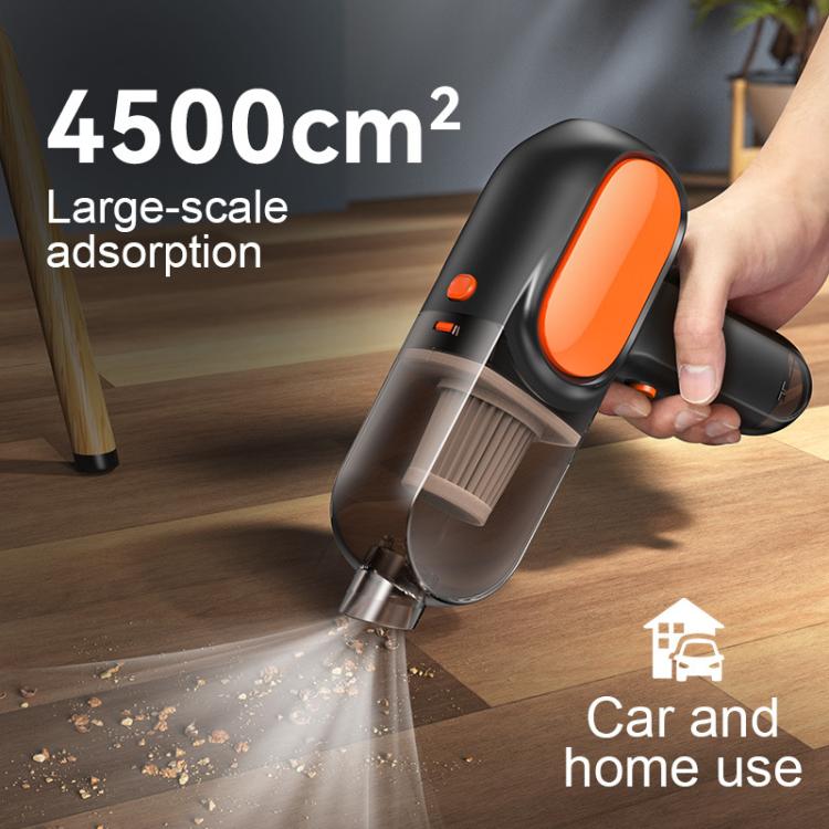 HD001 Portable Multifunctional Car Cordless Vacuum Cleaner Safety Hammer Suction Blower All In One Machine, Brushed, Brushless