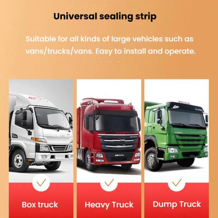 Truck Door Seam Large D Triangle Reinforced Waterproof Rubber Seal Strip, For Truck Door 5m