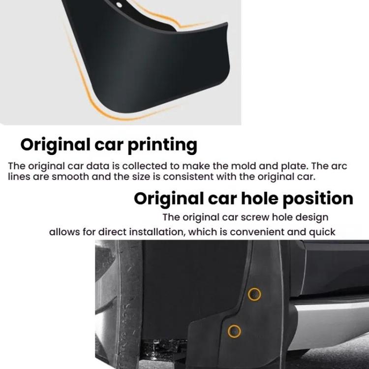 For 2023-2024 Kia Niro HEV Car Tire Soft Rubber Mudguard, For Kia Niro HEV 2023-2024